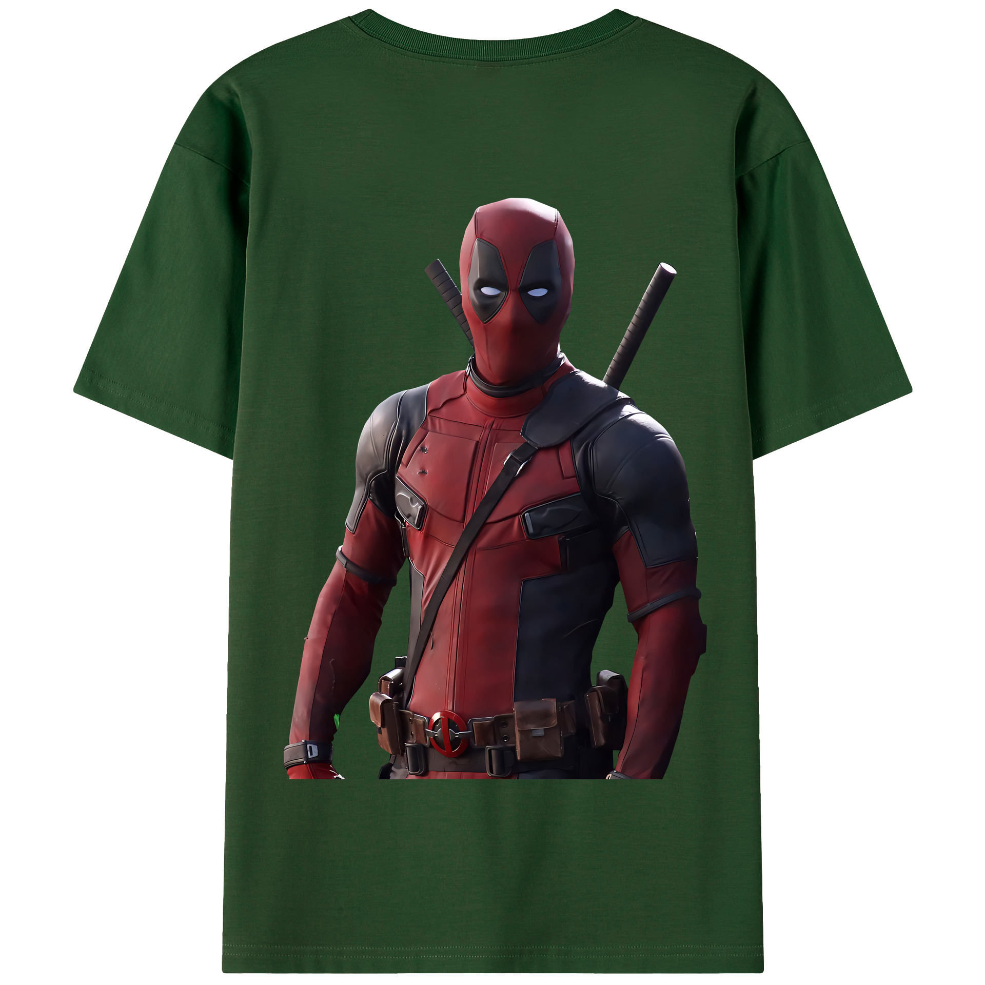 （画像用） Deadpool デッドプール 綿100％半袖Tシャツ（背面プリント）